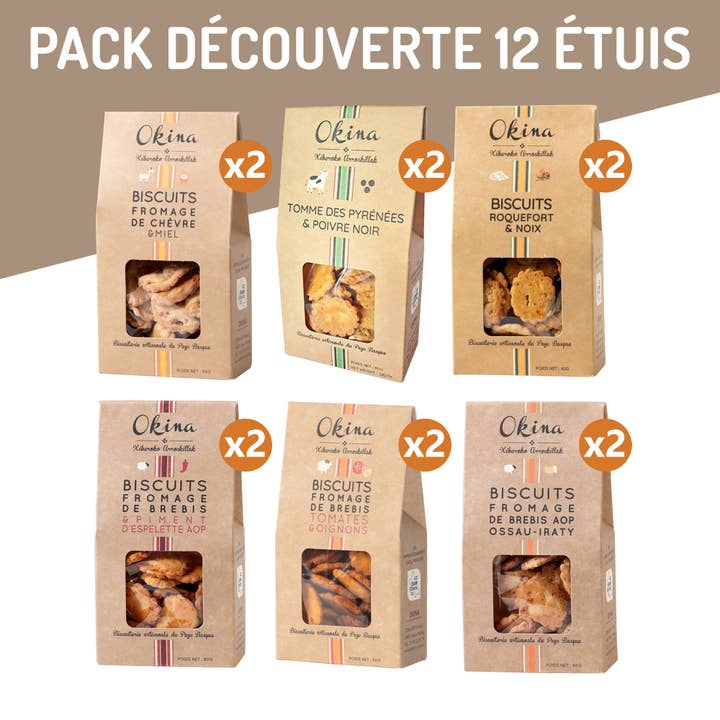 Nytt - UPPTÄCKSPAKET 6 recept på aptitretare kex för wholesale av OKINA