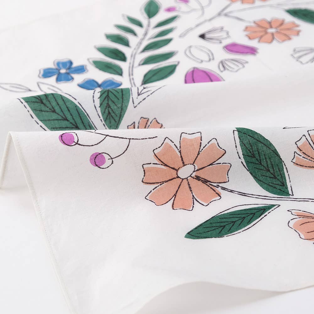 shesay – wholesale Handkerchief – Women's – Flower Wreath Pattern Handkerchief2