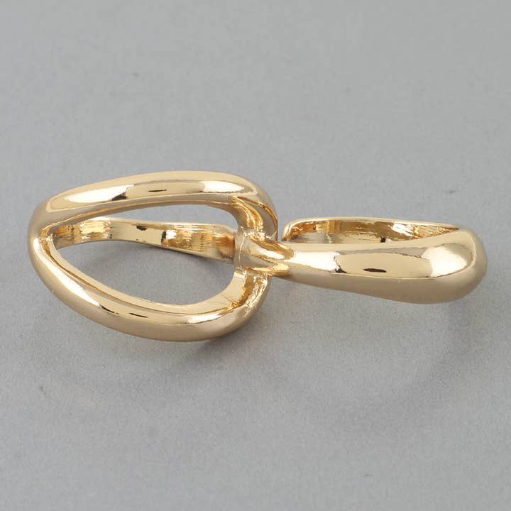 GD Double Twisted Knot Wrap Ring for wholesale on Faire1