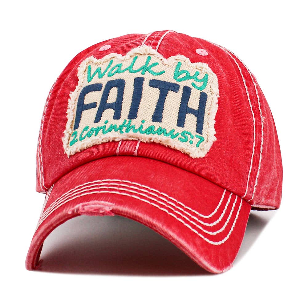 Sensibling Corp. - Wholesale Baseball Cap - Women's - WALK BY FAITH Vintage Baseball Cap7