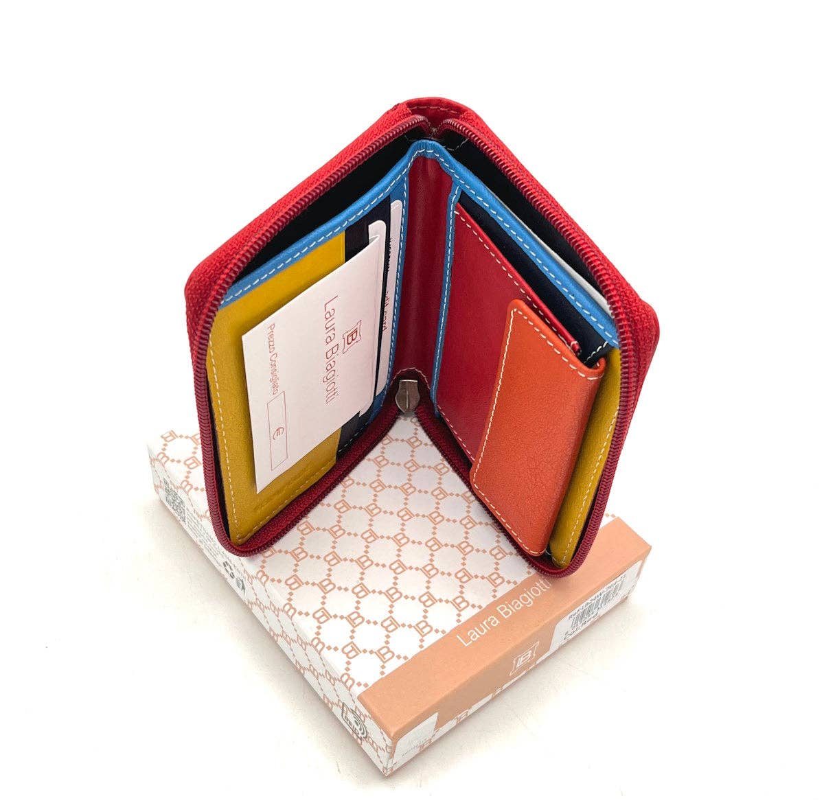 Suie Valentini srl - Wholesale Wallet - Women's - Genuine leather wallet, for women, Laura Biagiotti, art. LB24764-212