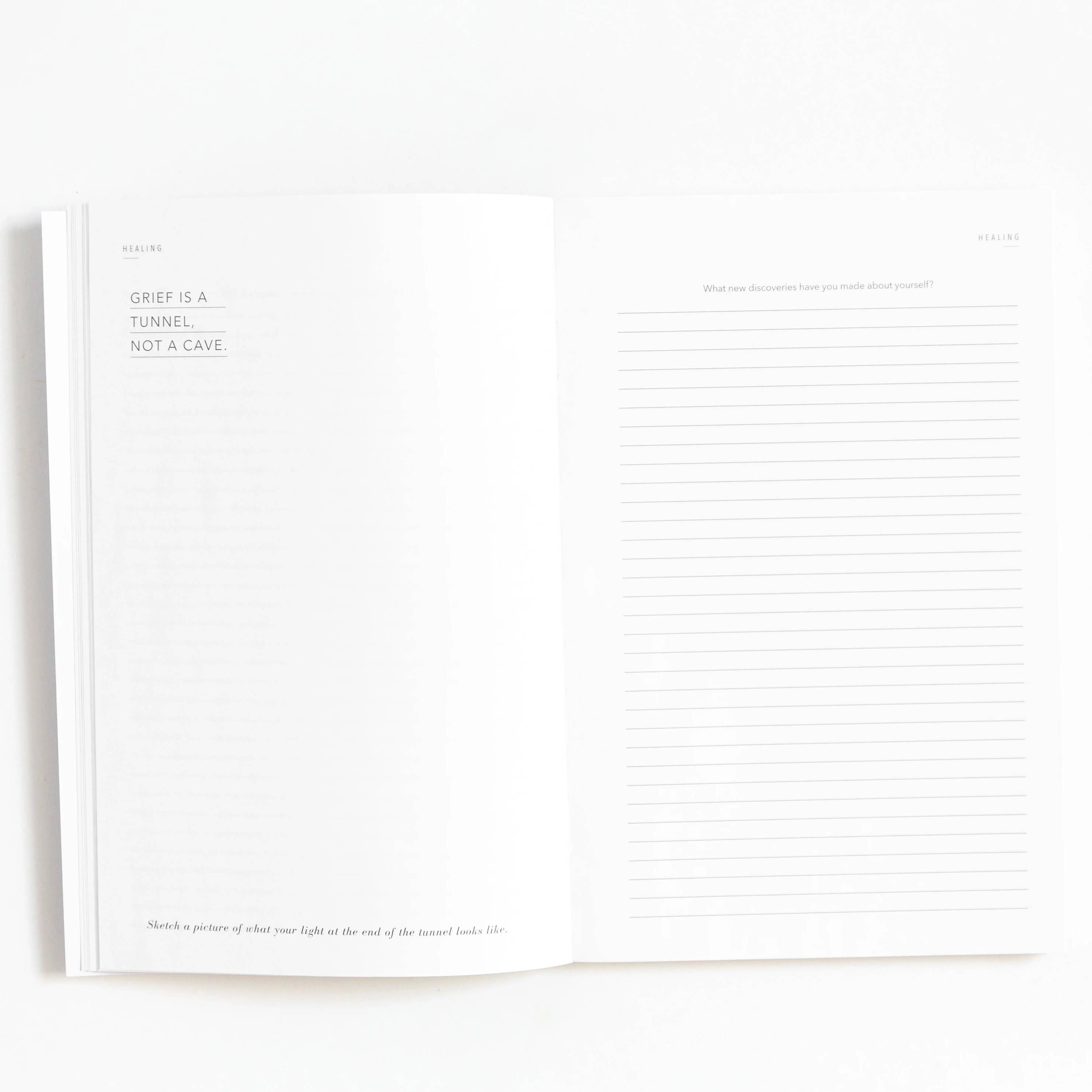 Promptly Journals - Vendita all'ingrosso Diari/agende - My Grief Journal: Un percorso di guarigione - Regalo per donne color grano12