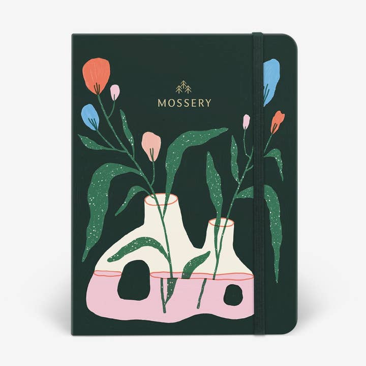 Blumenstück Undatiertes Zwillingsbuch (MRT_H077-LG) für den Großhandel von Mossery