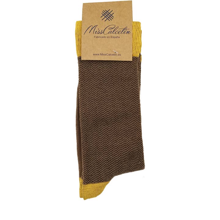 Chaussettes MissBrown-Curry Low Spike Rod pour la vente par MissCalcetin
