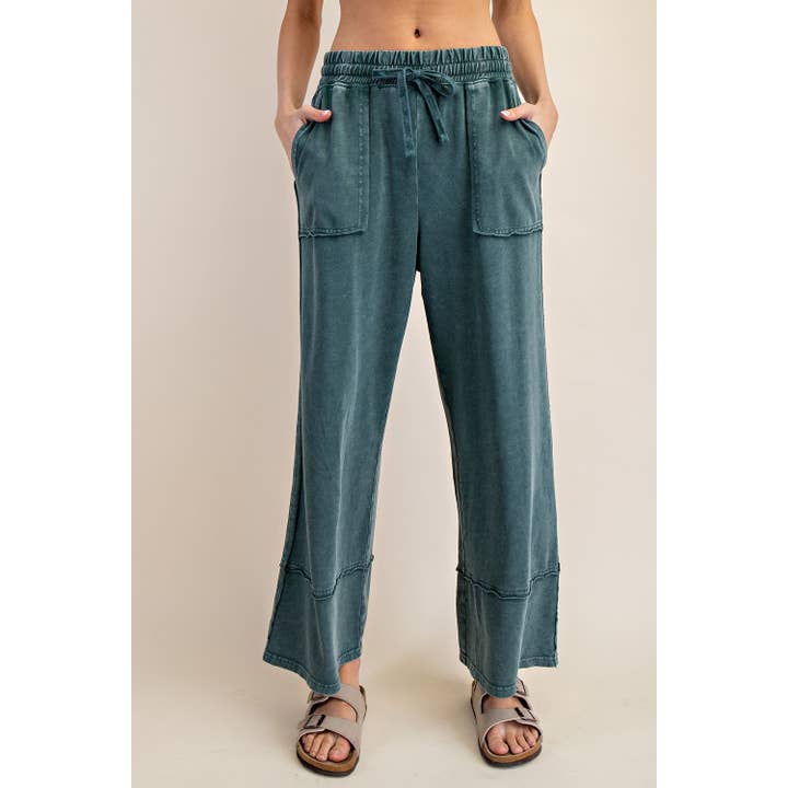 Rae Mode - Wholesale Pants - Women's - MINERAL WASHED WIDE LEG PANT