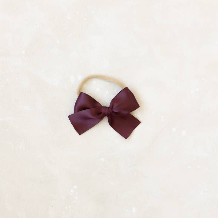 Acre - Wholesale Hair Bow - Kids - Oversized Classic // Claret