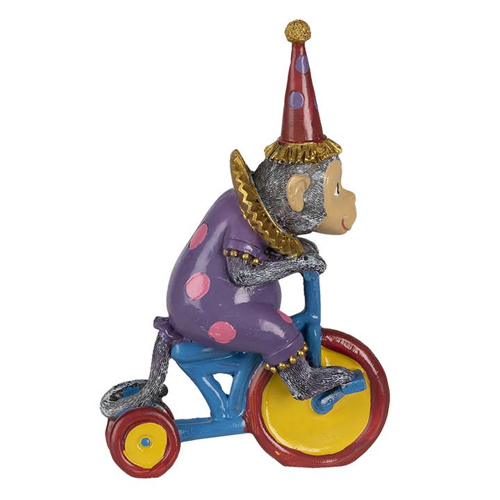 Clayre & Eef – wholesale Decorative figurine – 6PR4731 Figurine Monkey 18x11x20 cm Purple Polyresin Home