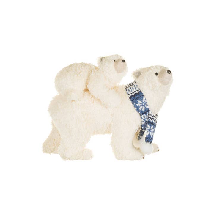 NEW-White Mom & Cub Polar Bears Figurine With Knitted Scarf and other Purchase Wholesale bear cub. Free Returns & Net 60 Terms on Faire trending on Faire.