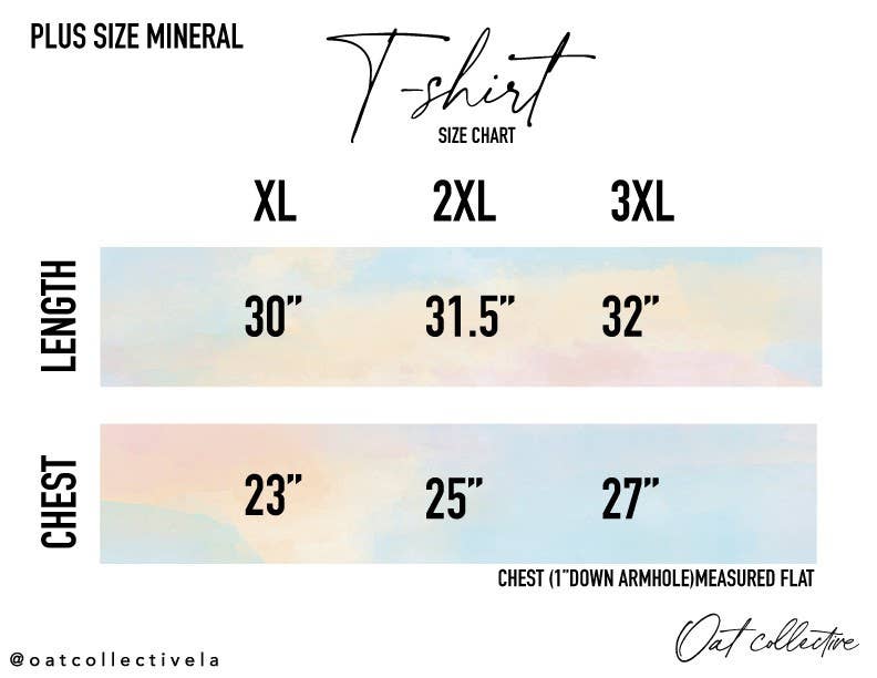 OAT COLLECTIVE - Wholesale Screen printed t-shirt – Women′s - COASTAL Plus Mineral Graphic Top3