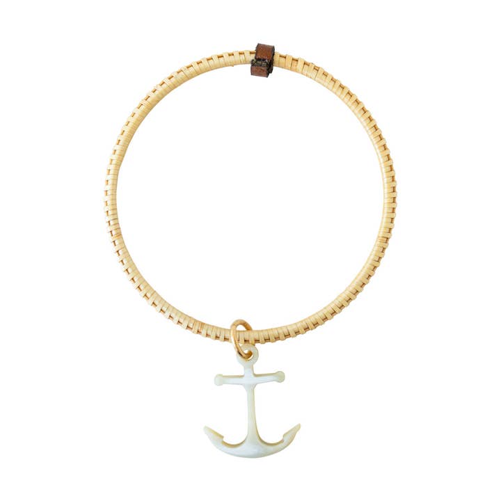 Den nautisk charmerede kabinedrengs armbånd - Anker for engroshandel hos Whale Tail Weaving