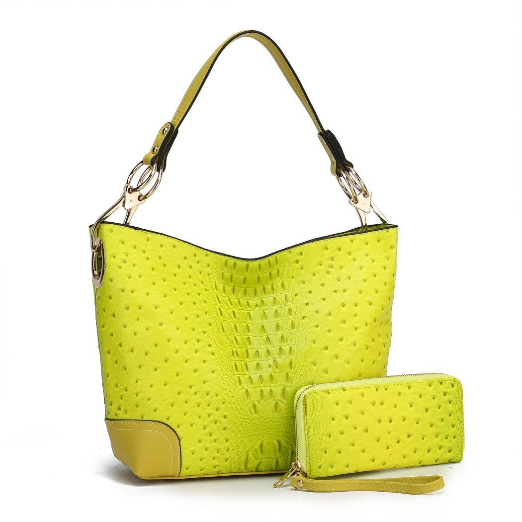 MKF Collection - Wholesale Shoulder Bag - Women's - MKF Collection Wandy Soft Vegan Leather Hobo and Wallet Set7