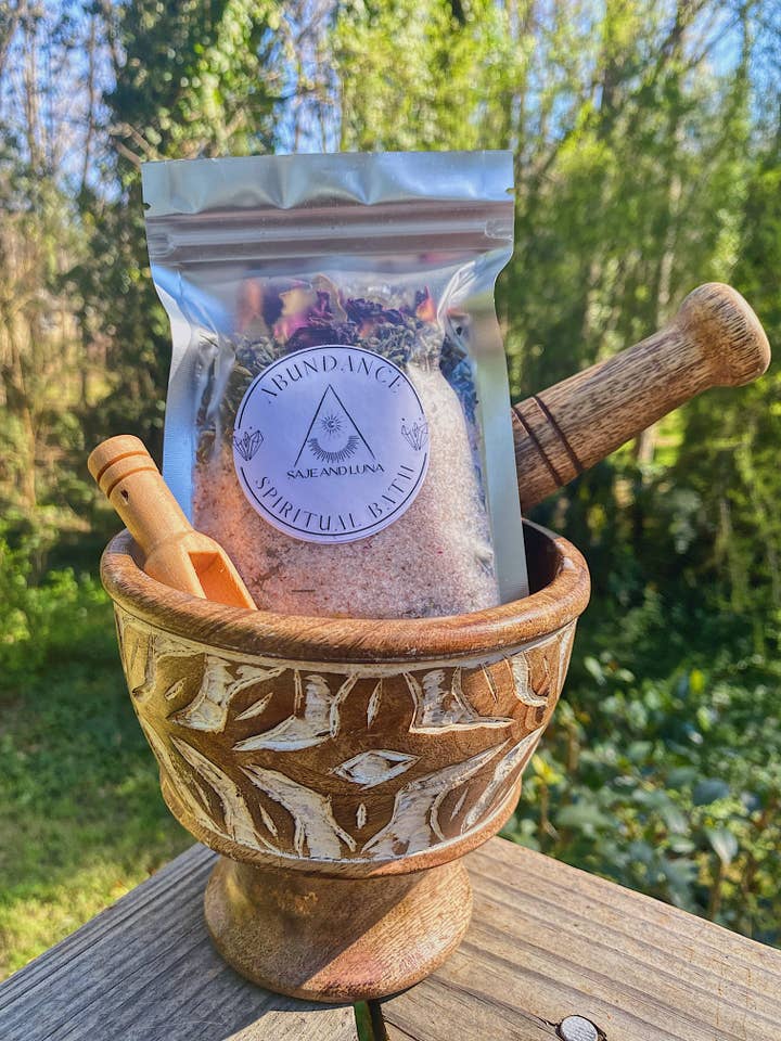 Abundance Spiritual Bath for wholesale by Saje and Luna