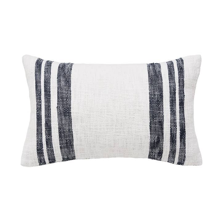 Morgan Onyx Black Striped Throw Pillow for wholesale by carol & frank