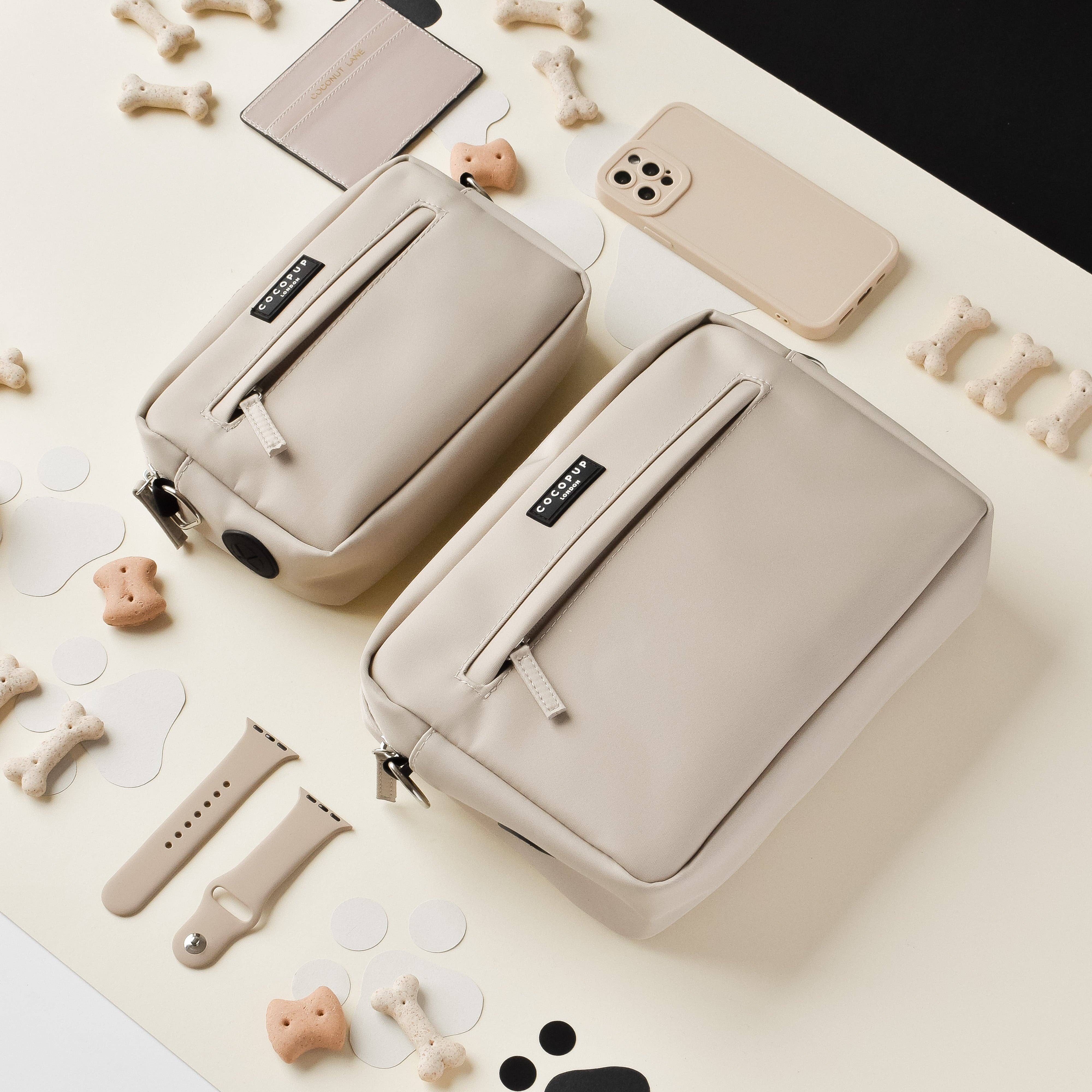 Cocopup London – Engroshandel Pose til godbidder - Hund – Stor hund Walking Bag - Caramel Latte5