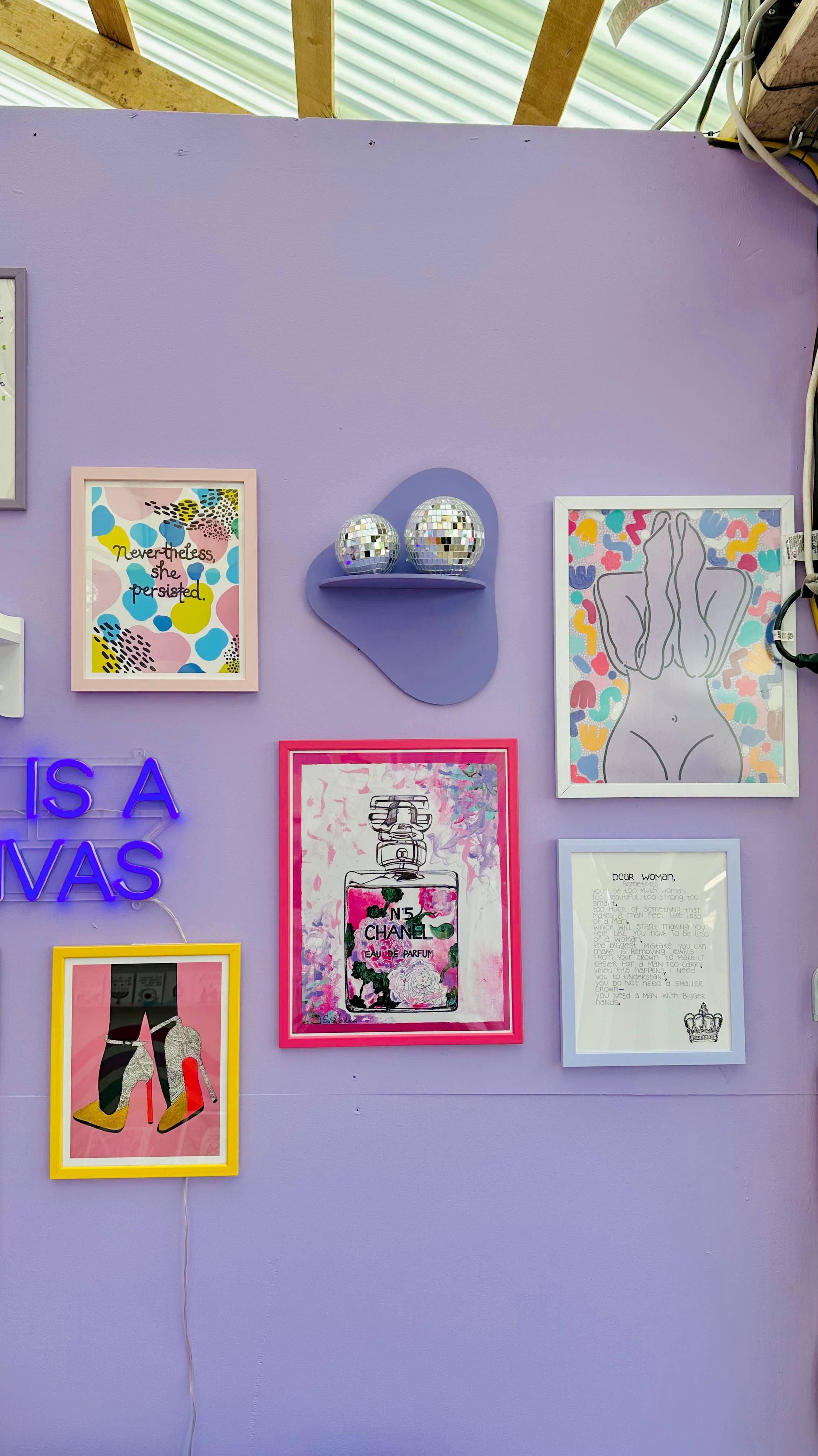 The Blank Canvas Company - Wholesale Art Print - Pink No. 2 Chanel Perfume - Feminist Art Print for Women2