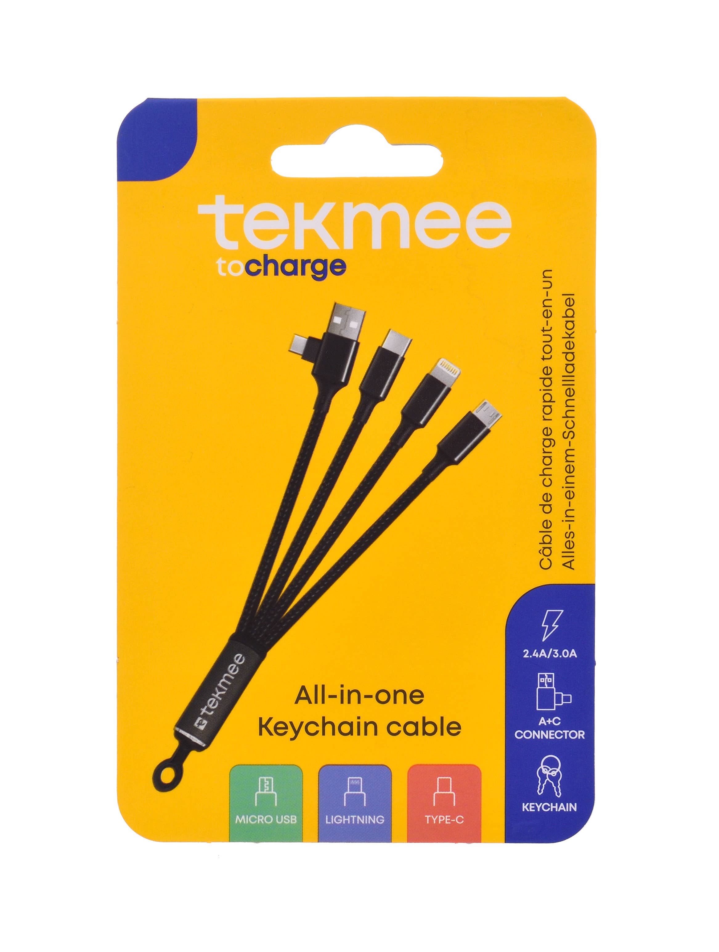 Tekmee – Engroshandel Opladningskabel – ALT I 1 MULTICHARGE OCTOPUS-KABLER med Ipho-stik4