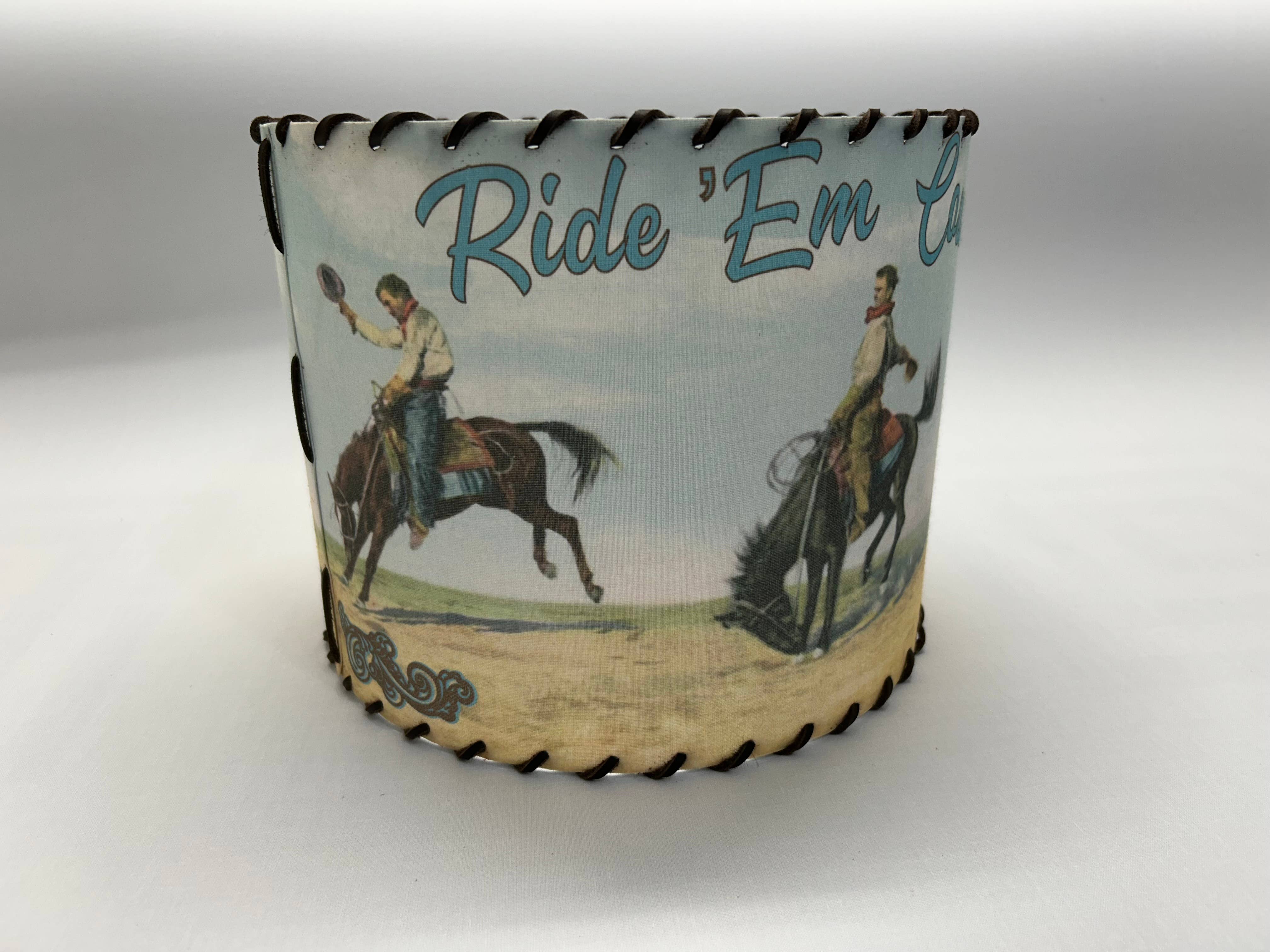 Red Dirt Ranch Clothing Company - Wholesale Lamp Shade - Lampshade Ride ‘Em Cowboy 19291