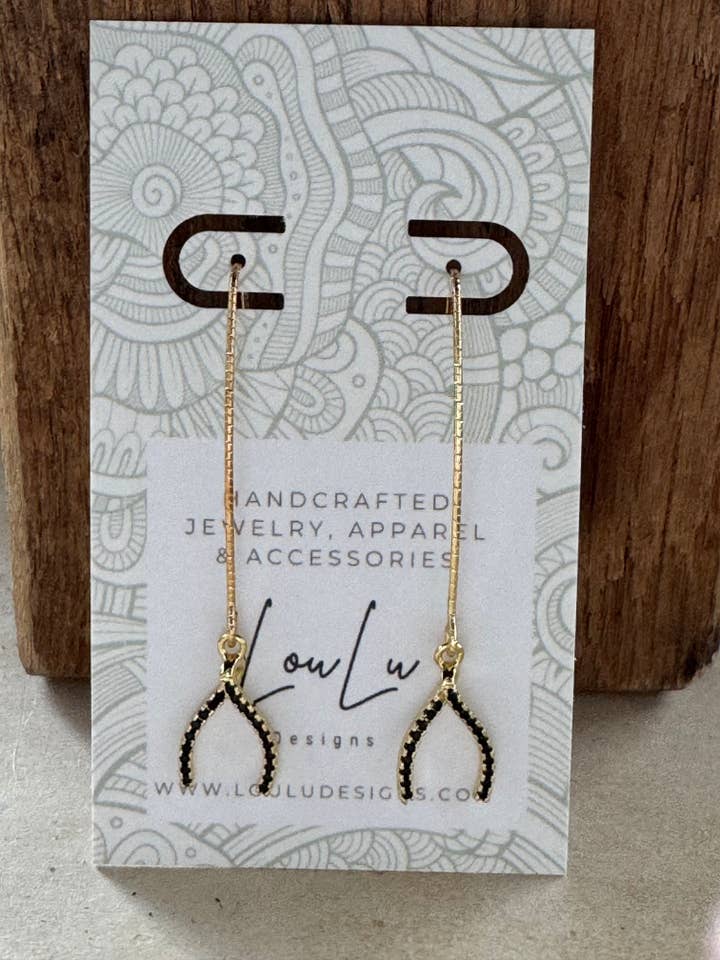 Wishing Thread Drop Earrings for wholesale by Loulu Designs
