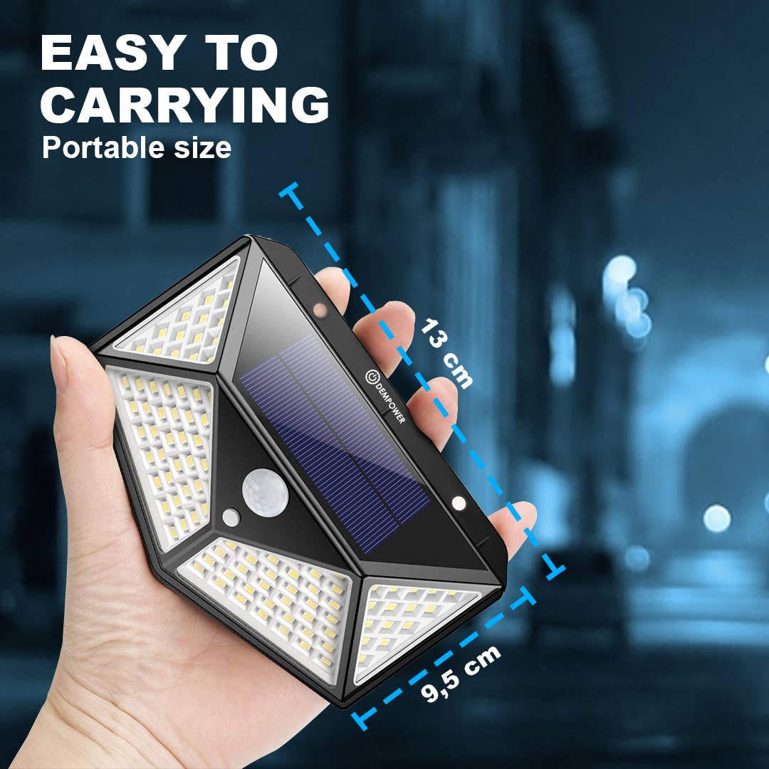 Mtistanbul LTD - Vendita all'ingrosso Luce per esterni/da giardino - 1 x luce solare per esterni impermeabile, 100 LED2