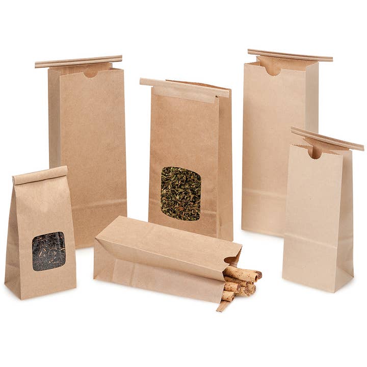 Nashville Wraps - Wholesale Favor Bags - Biodegradable Kraft Tin Tie Coffee & Treat Bags