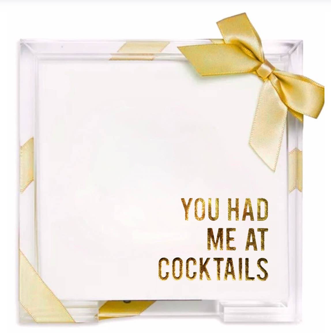 Lined Design - Wholesale Disposable Napkin - Acrylic Cocktail Napkin Hostess Set6