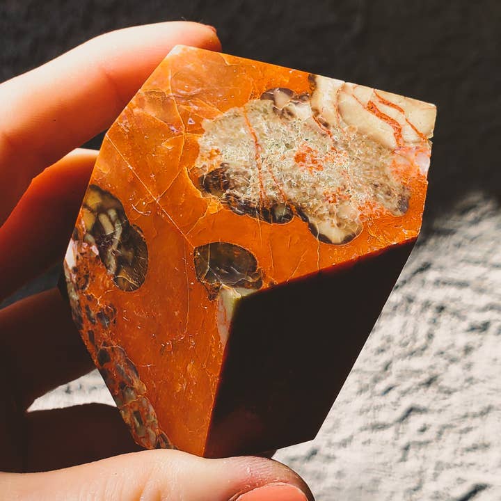 Large Money Agate Freeform for wholesale by Copper Bug Jewelry