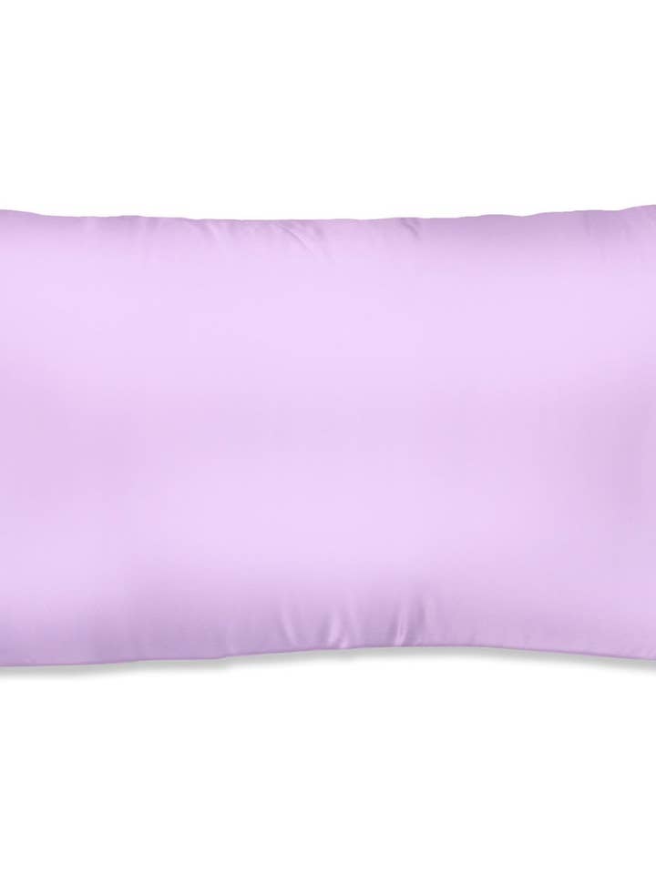 100% Satin Queen Size Pillowcase - Lavender for wholesale by Spasilk