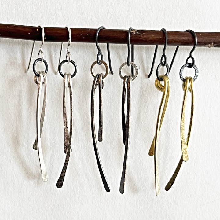 Short Wave oorbellen voor wholesale door red i jewelry