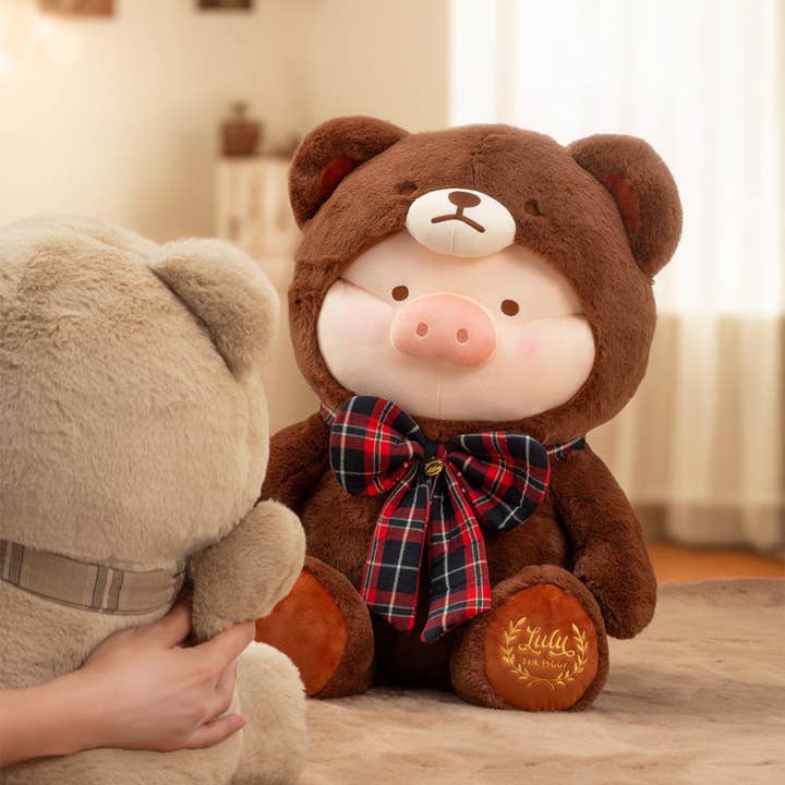 Joyify Pty Limited - Wholesale Stuffed/plush toy – Kids & baby - LuLu the Piggy - 40cm Teddy LuLu Plush Toy (Khaki ver.)5