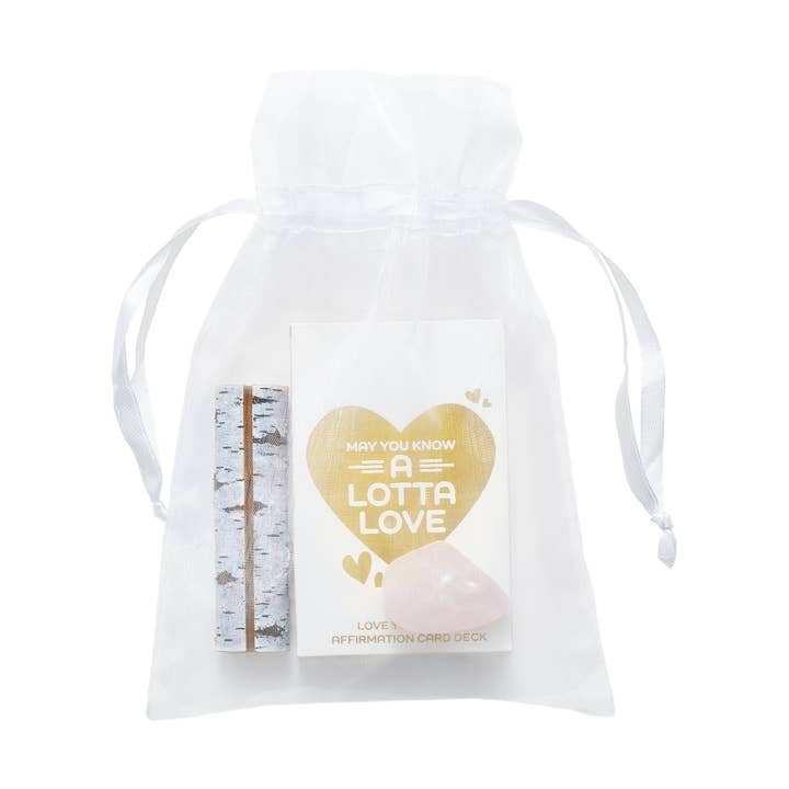 Jeu de cartes d'affirmation d'amour A Lotta - Ensemble rituel de luxe pour la vente par May You Know Joy Inc.