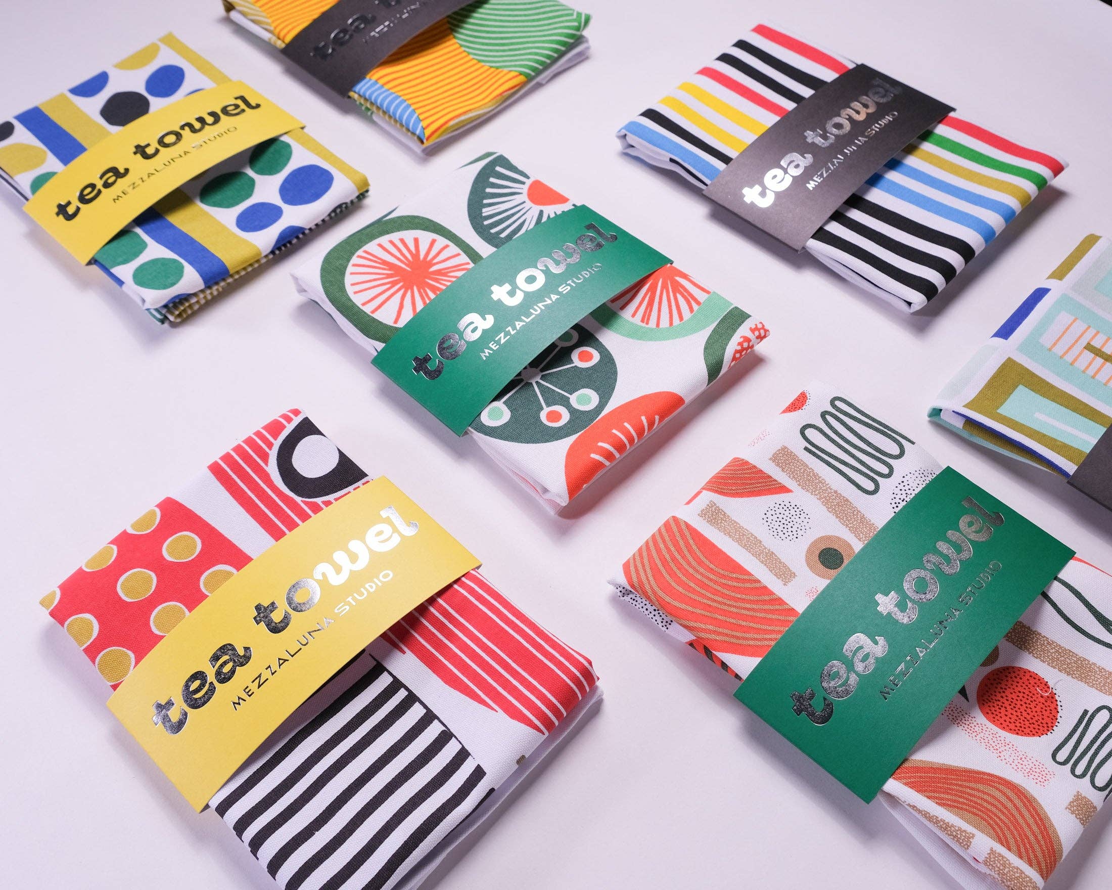 Mezzaluna Studio - Wholesale Tea Towel - Planets Tea Towel1