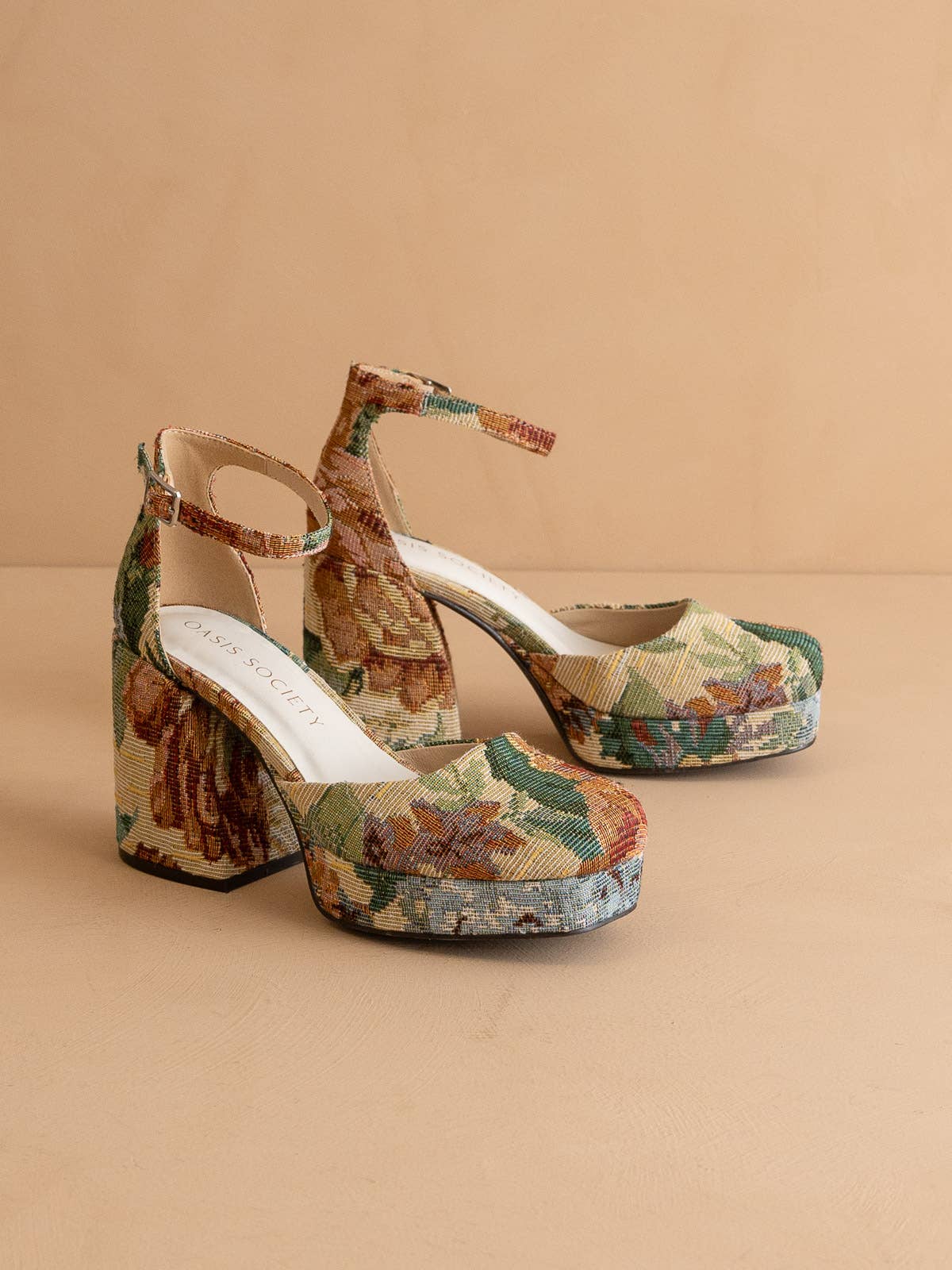 The Oslo | Tapestry Chunky Platform Mary Janes for wholesale on Faire1