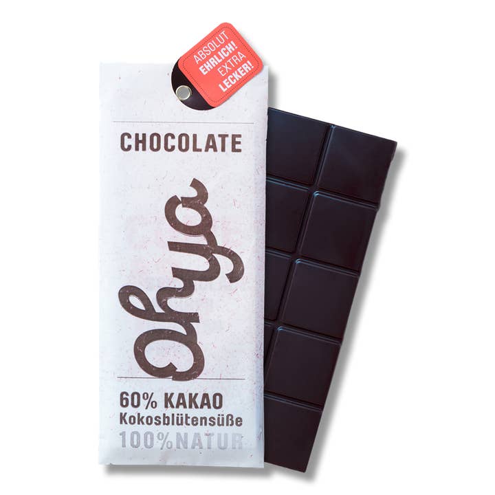 OHYA organic chocolate for wholesale by Chocqlate