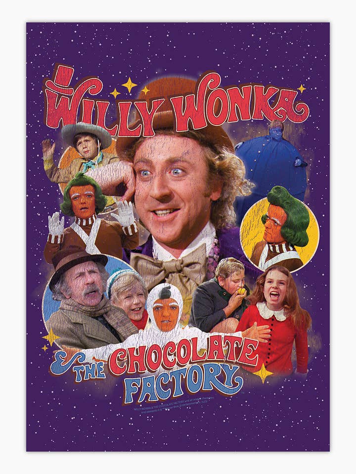 Willy Wonka Art Print for wholesale by Threadheads