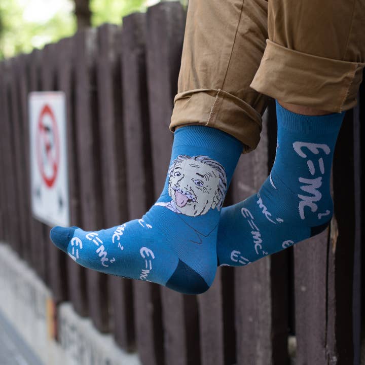 Good Luck Sock - Vente Chaussettes – homme - Chaussettes Albert Einstein pour homme1
