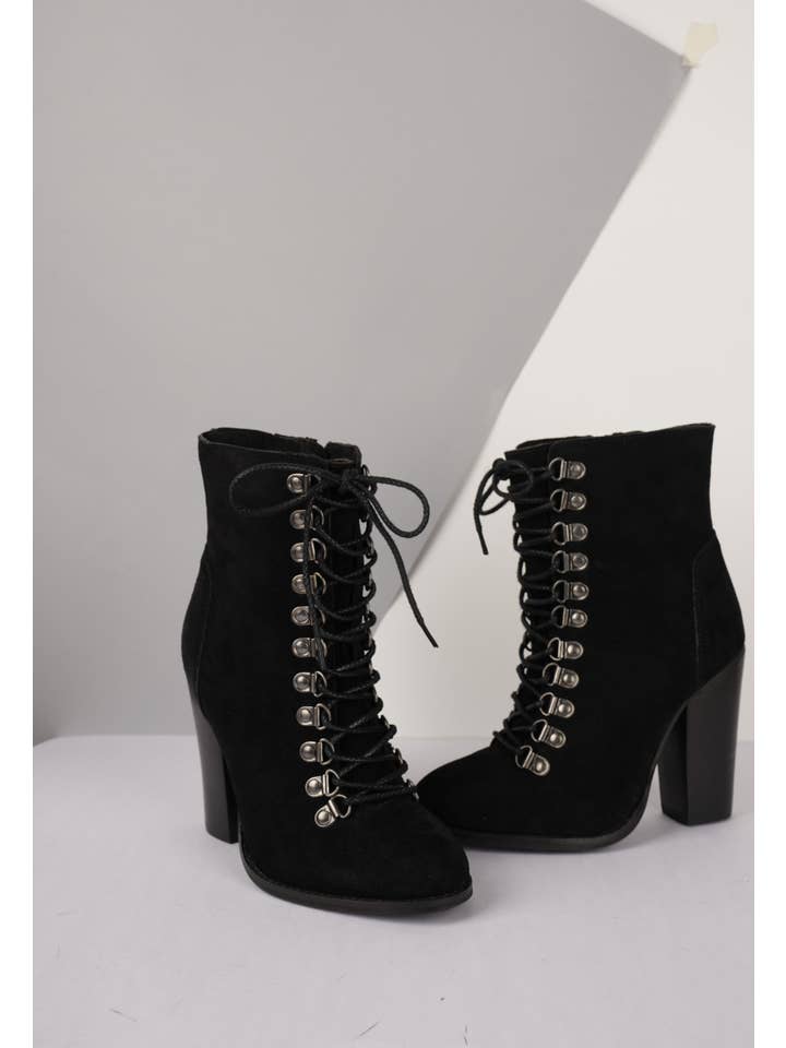 Rag Company - Wholesale Booties - Women's - GOOSE-FEATHER Antique High Heeled Ankle Boot8