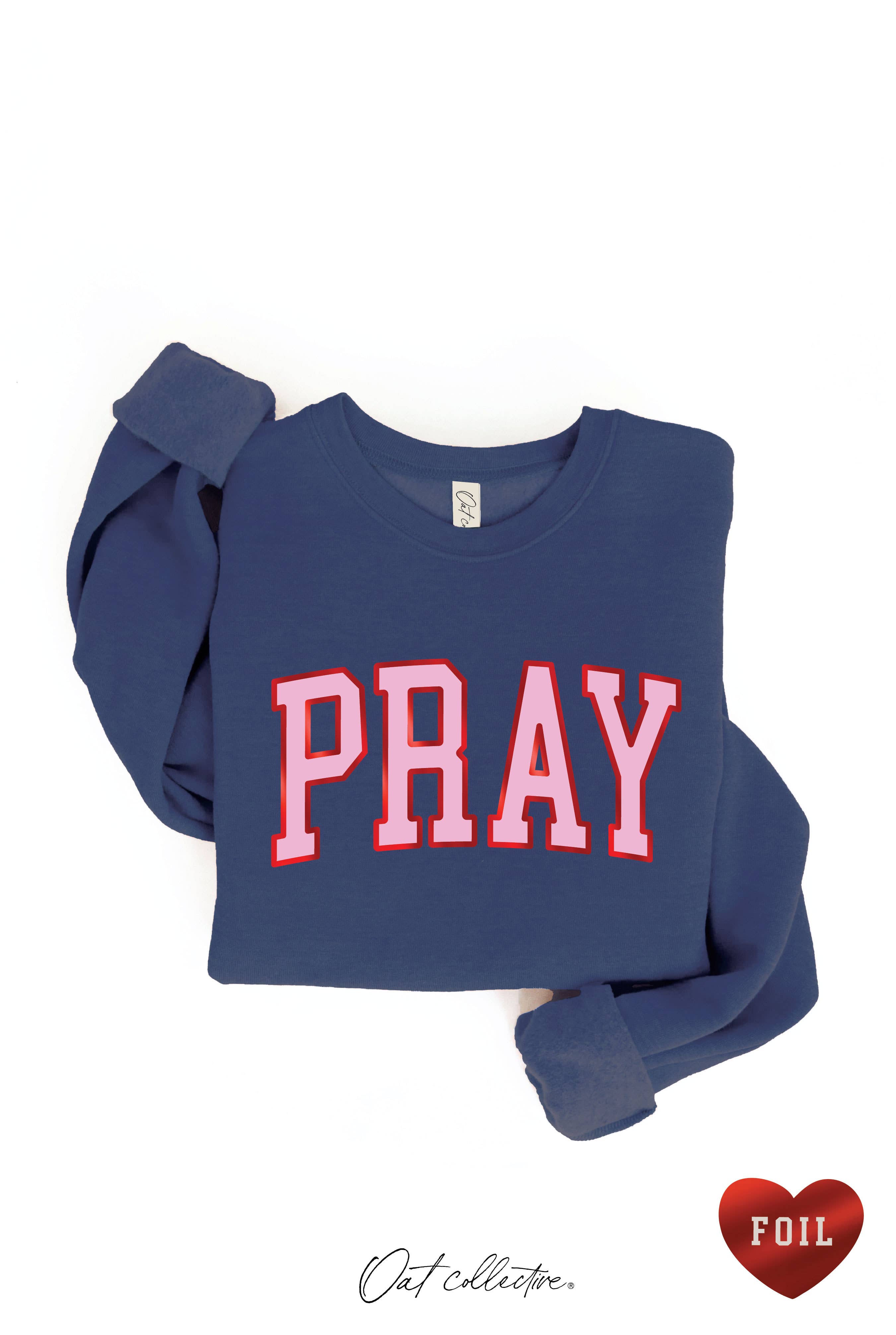 OAT COLLECTIVE - Vendita all'ingrosso Felpa stampata - Donna - Felpa con grafica PRAY FOIL1