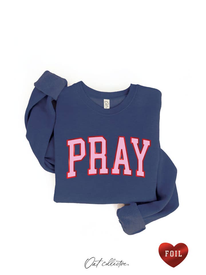 OAT COLLECTIVE - Vendita all'ingrosso Felpa stampata - Donna - Felpa con grafica PRAY FOIL1