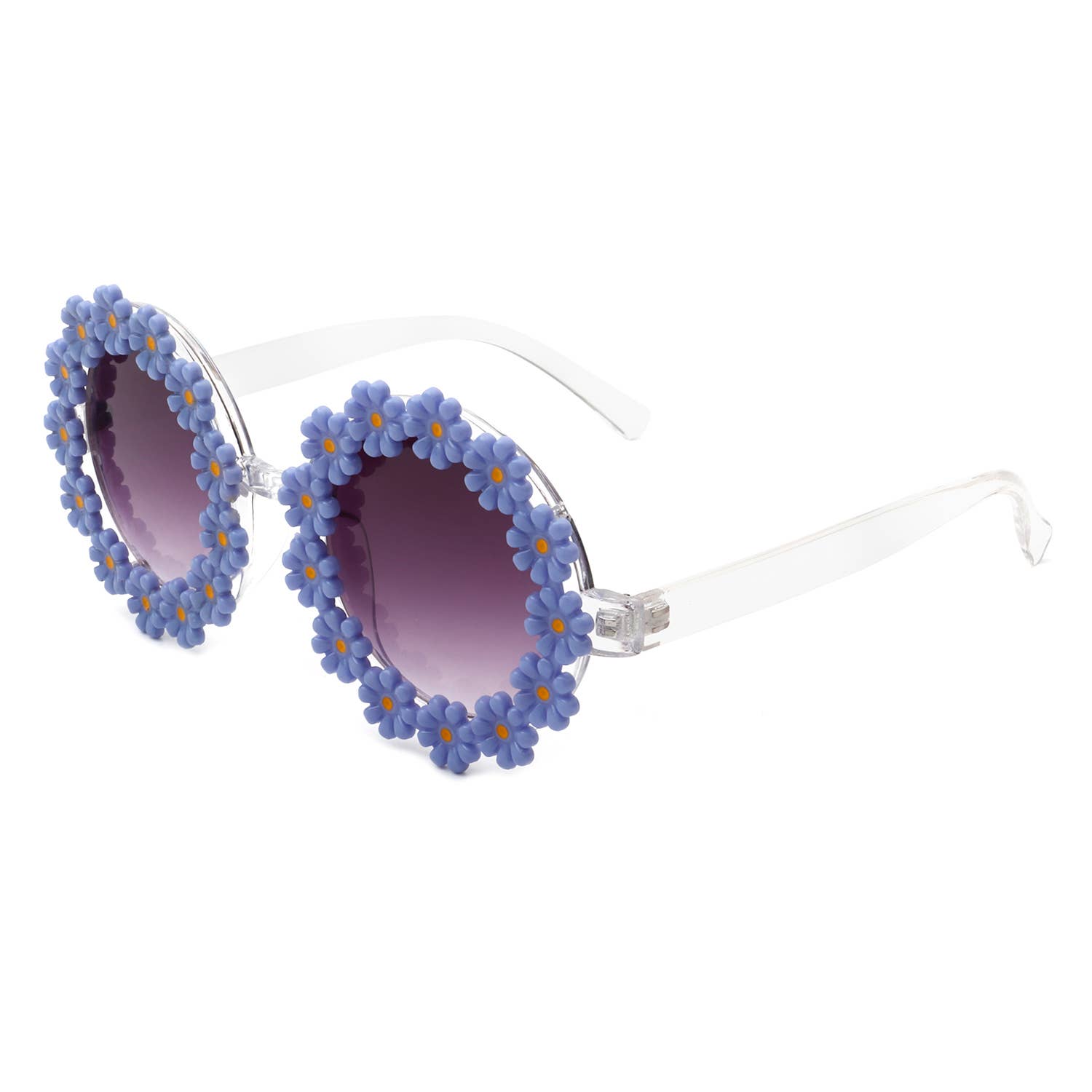 Cramilo Eyewear - Vente Lunettes de soleil – femme - lunettes de soleil rondes en forme de fleur de marguerite15