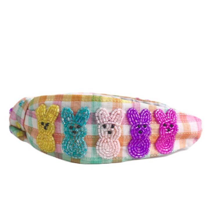 Golden Lily - Wholesale Fashion Headband - Women's - Easter Headband - Plaid Peeps1