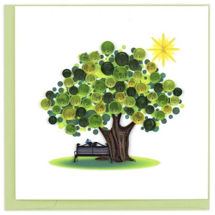 TREE VERÃO Quilling Cartão de Saudação por atacado de Origamo