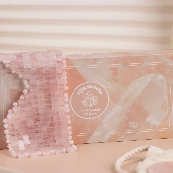 Aquamarina Beauty – wholesale Sleep/eye mask – Rose Quartz Eye Mask