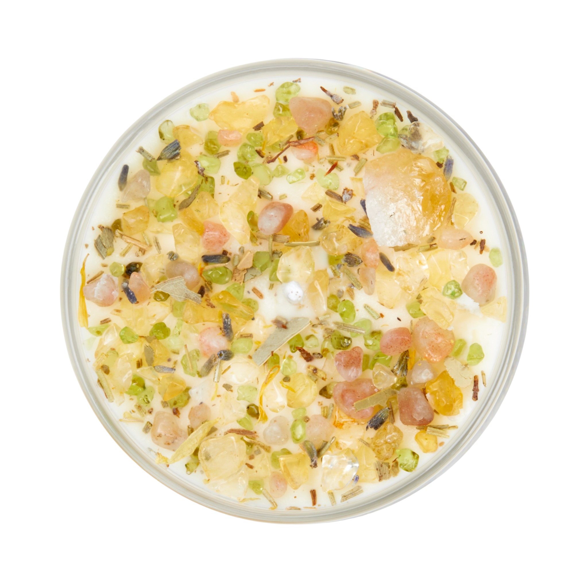 New Moon Beginnings - Wholesale Jar/Filled Candle - Positive Energy Candle - Soy Candles - Herb & Crystal Candle8