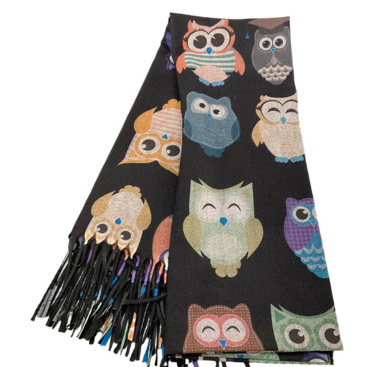 Owl Scarf #89-25650 for wholesale by Astoria Gift Corporation