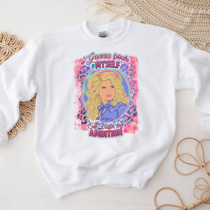Dolly Cup of Ambition Sweatshirt for wholesale by K. I. Designs