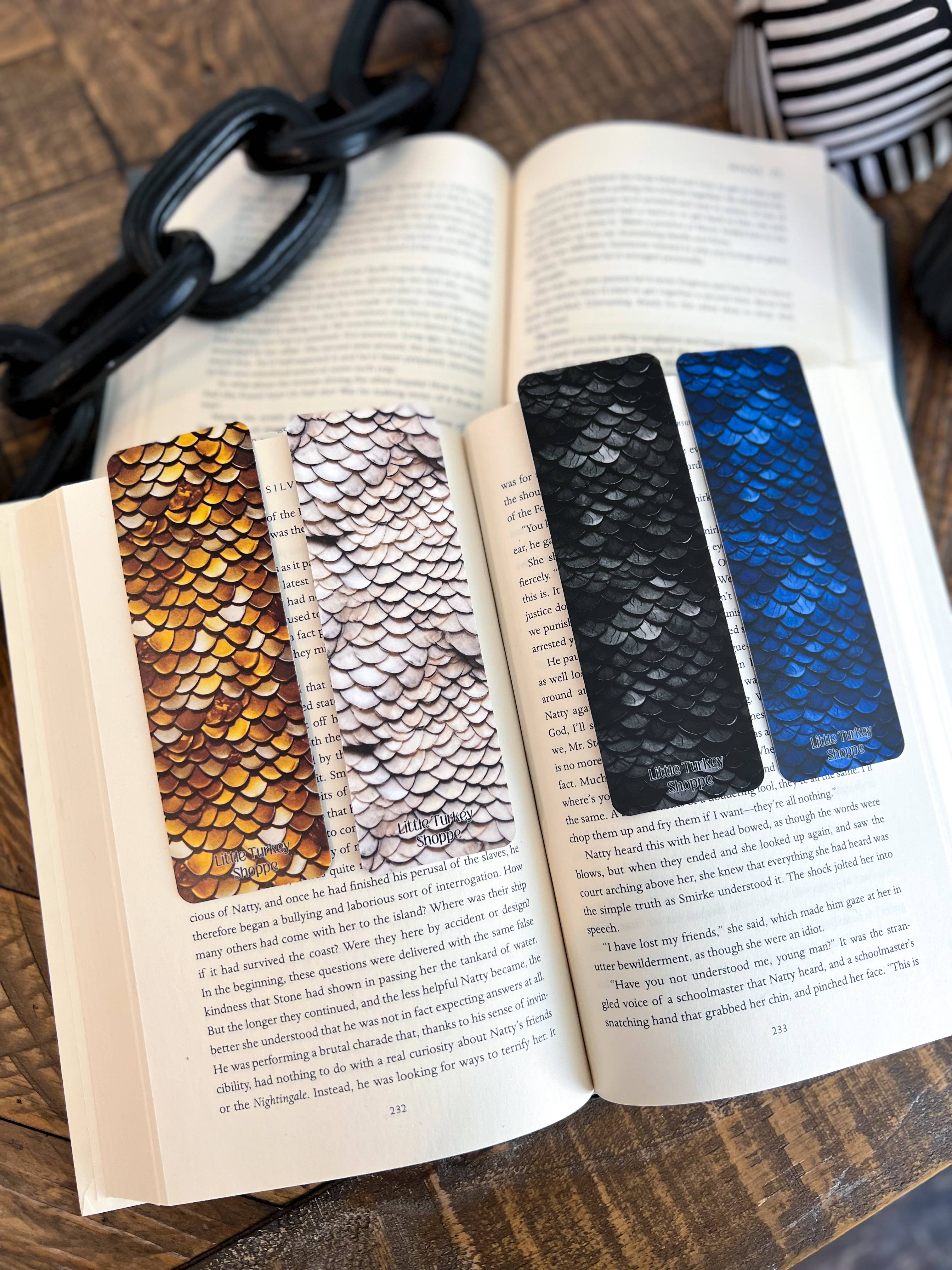 Little Turkey Shoppe - Wholesale Bookmark - Dragon Scale Bookmarks, Set 14