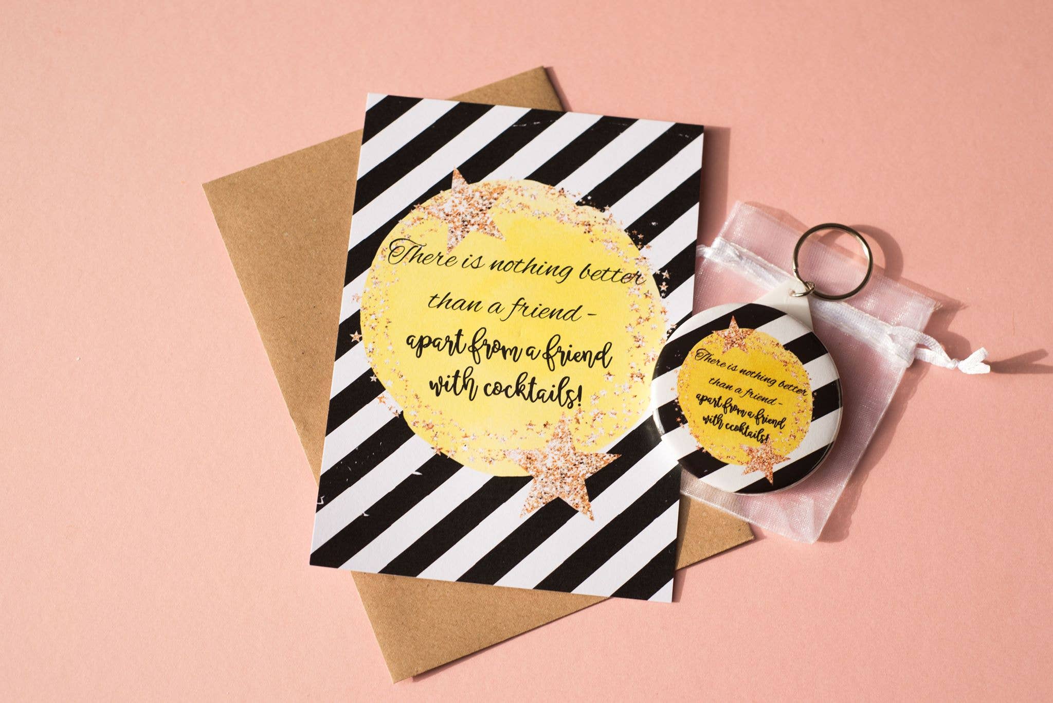 Dios Designs – wholesale Postcard – A6 Postcard Print - Yellow Star Alcohol9