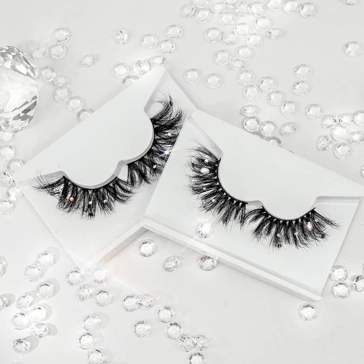 EBIN NEW YORK - Wholesale False/Fake Eyelashes - CATTITUDE 5D BEJEWELED LASHES - GOLDEN HOUR2