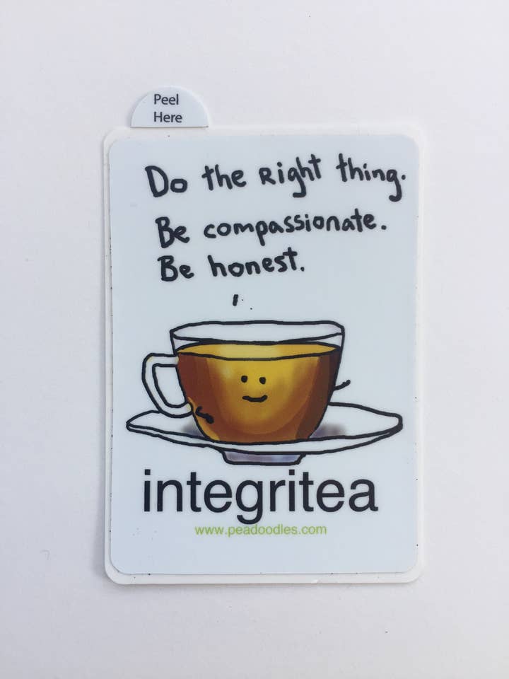 Integritea Vinyl Sticker for wholesale by Peadoodles