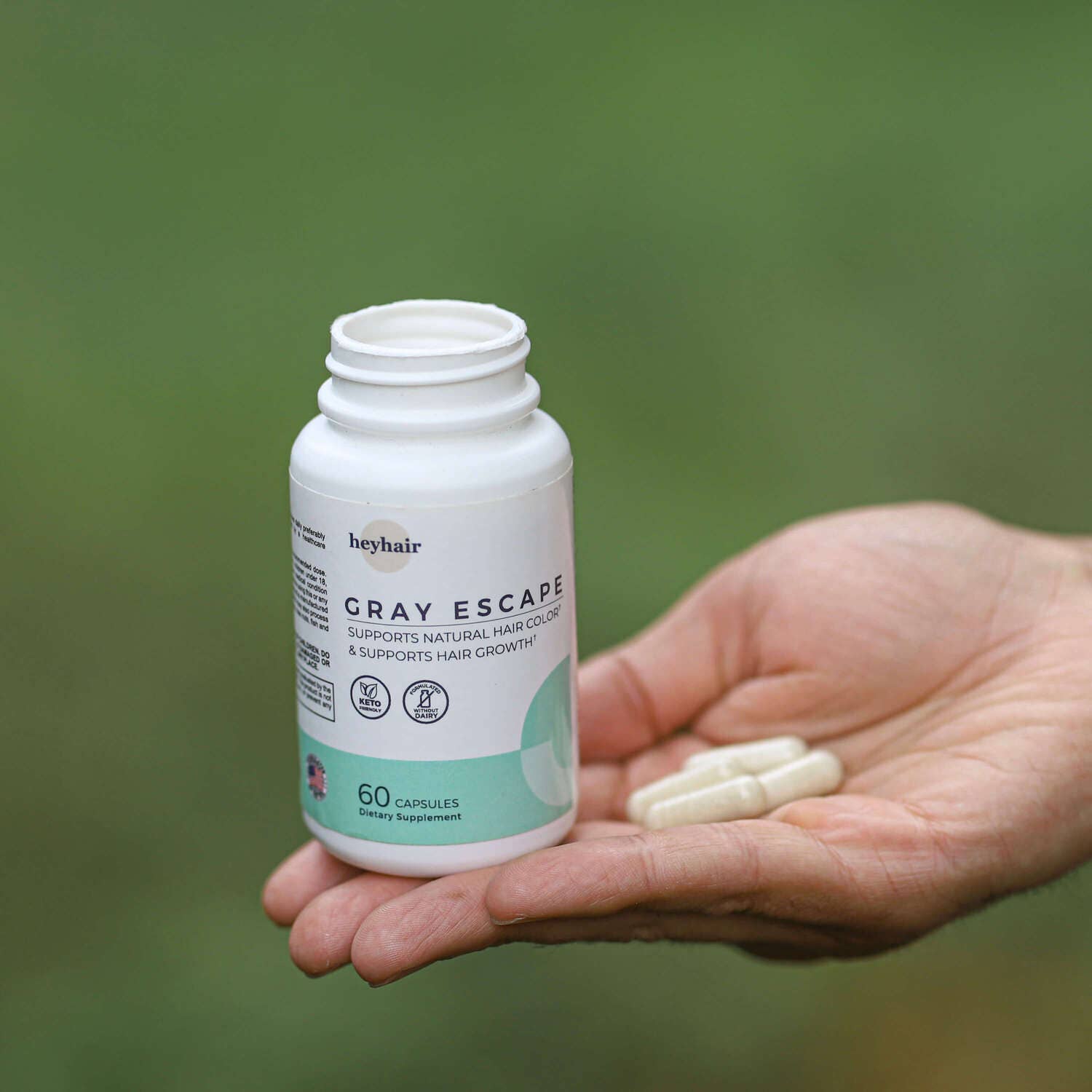 heyhair - Wholesale Voedingssupplement/vitamine - Geavanceerd supplement tegen grijze haargroei7